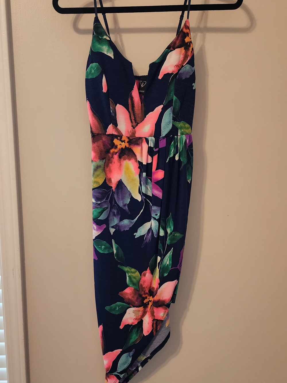 Windsor Summer Asymmetrical Floral Mini Dress Size Small